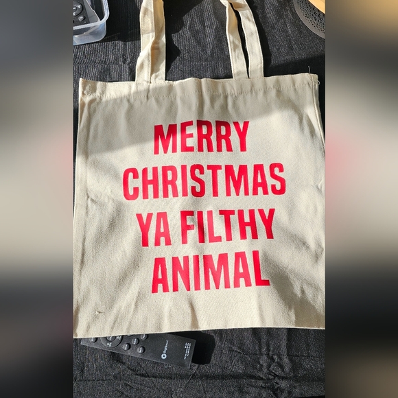Merry Christmas Ya Filthy Animal canvas tote! - Picture 1 of 3